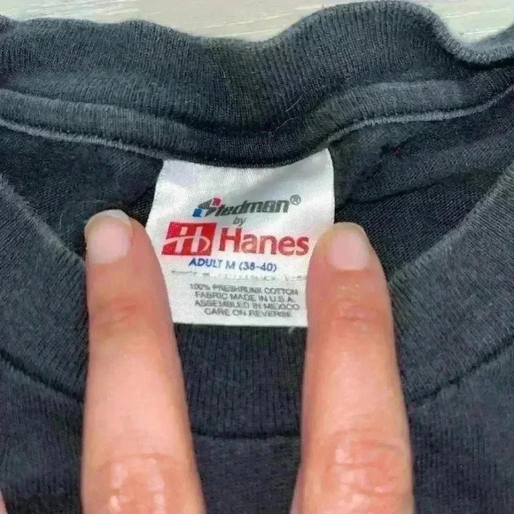 Vintage 1998 marilyn manson shirt size M Hanes Rare Satans Bake sale Vtg 90s - Picture 3 of 11